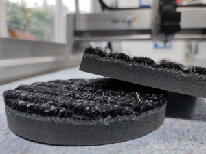 Cutting Foot mat 22 mm tangential CNC cutting