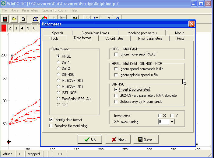 WIN PCNC Datenformate englisch