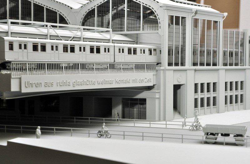 Architekturmodell Bahnhof